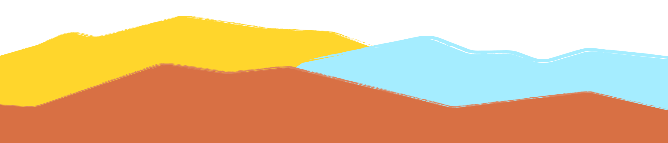 Drawn image of mountains
